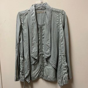 Max jean Max Jeans Drape Front Jacket in Olive green size M